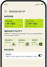 Workout Mode Selection